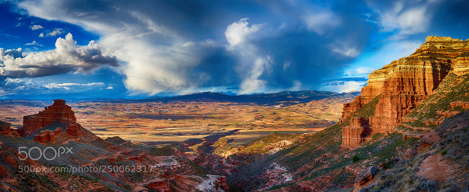 Sony a7 sample photo. Panorama sierra de armantes photography