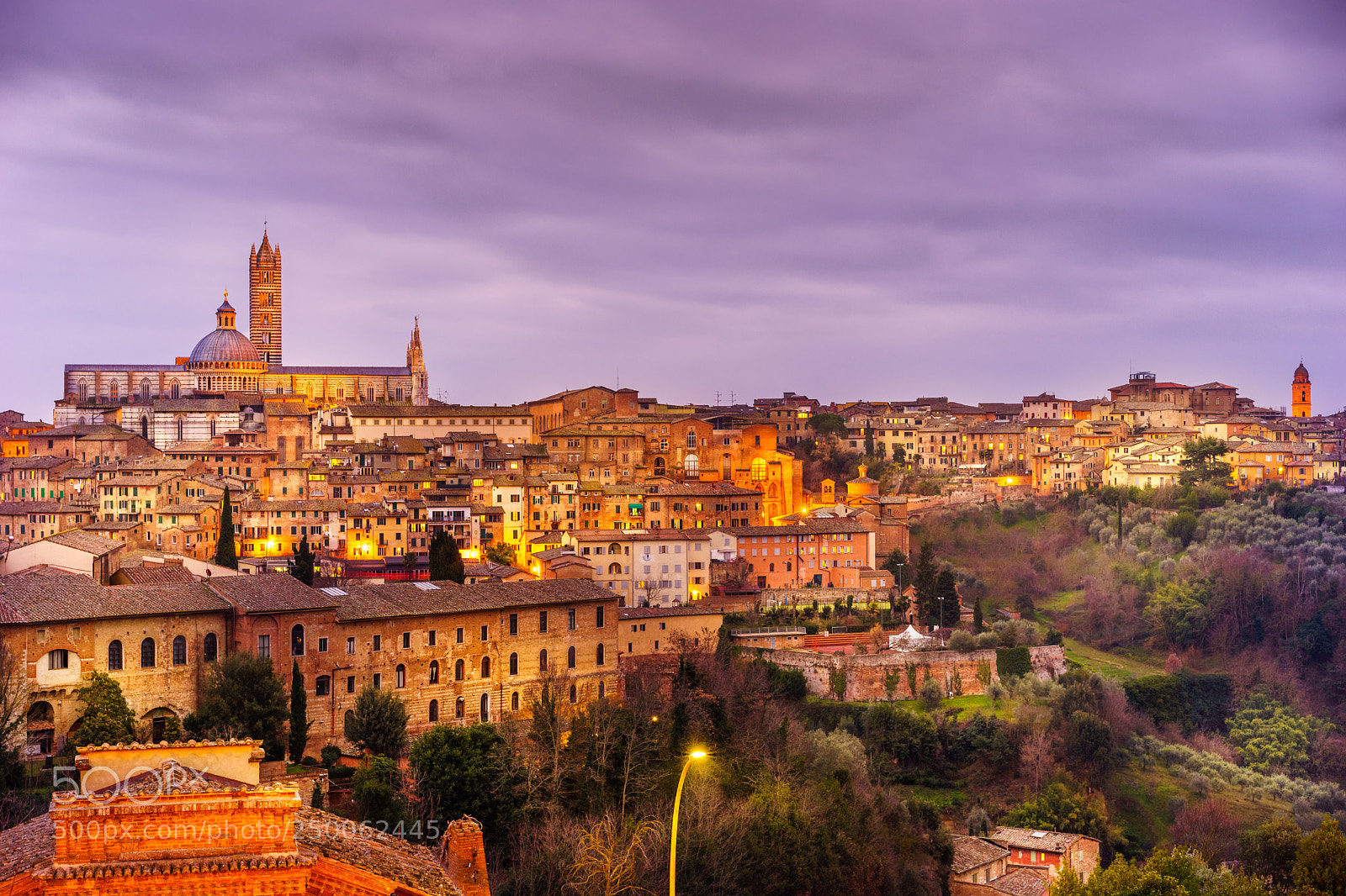 Sony a7 II sample photo. Magenta sunset of siena photography