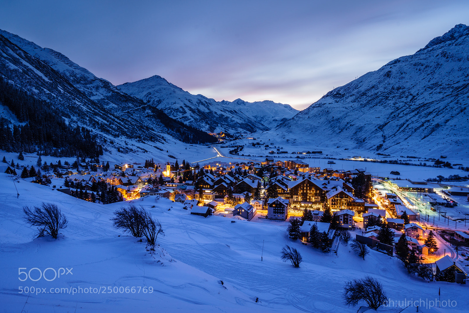Sony a6500 sample photo. Blaue stunde in andermatt photography