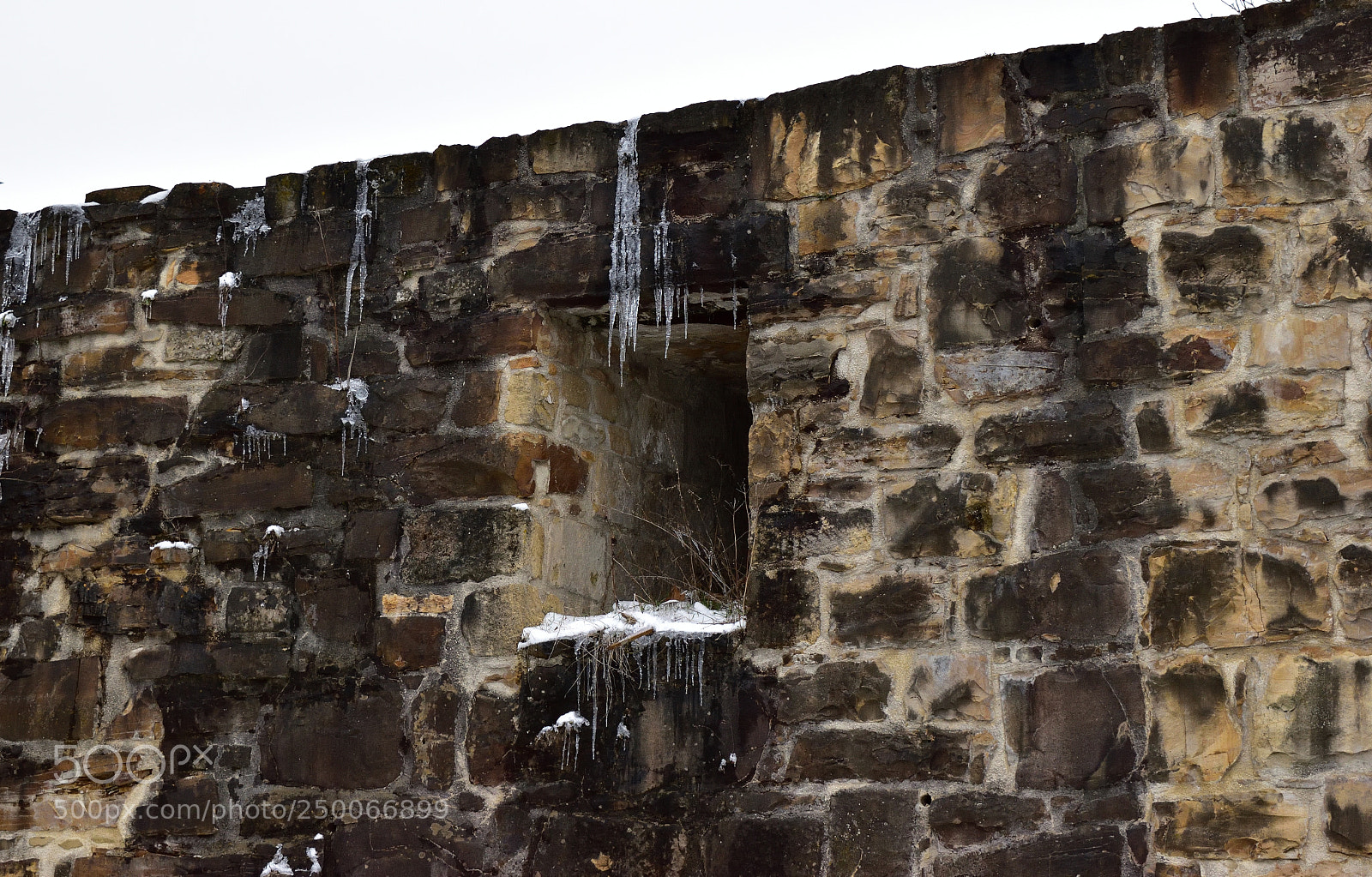 Nikon D5600 sample photo. Winter wall photography