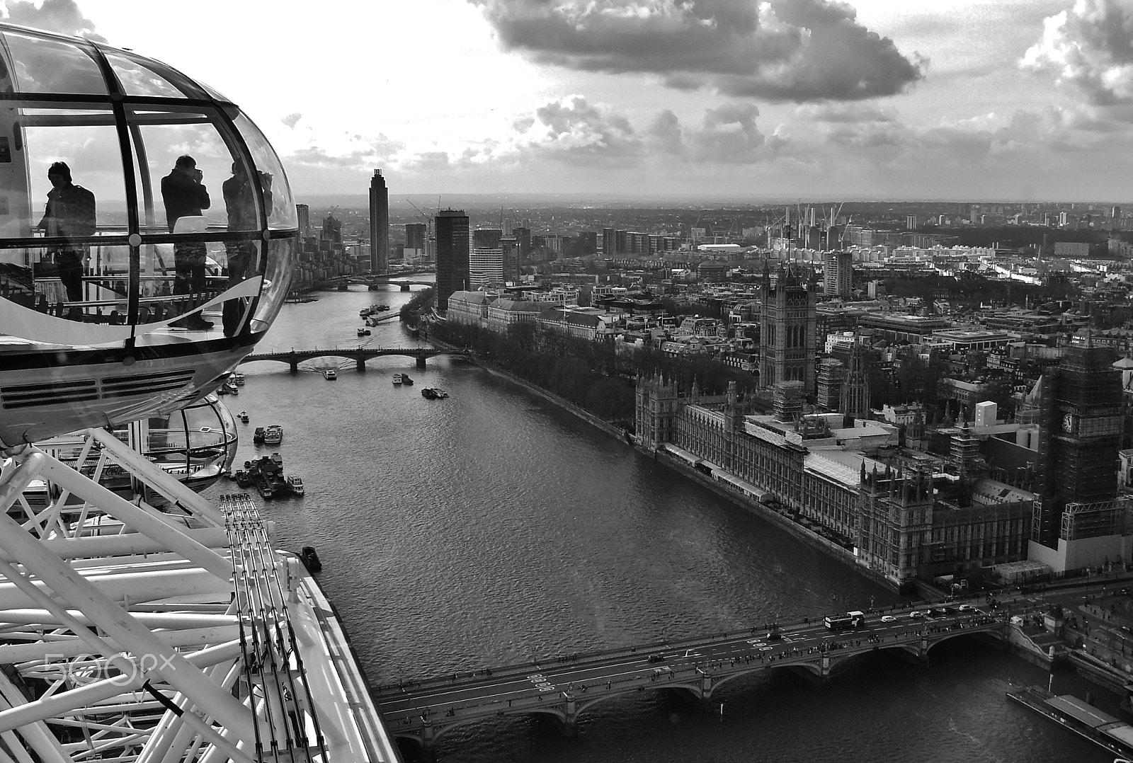 Panasonic DMC-FZ8 sample photo. London eye photography