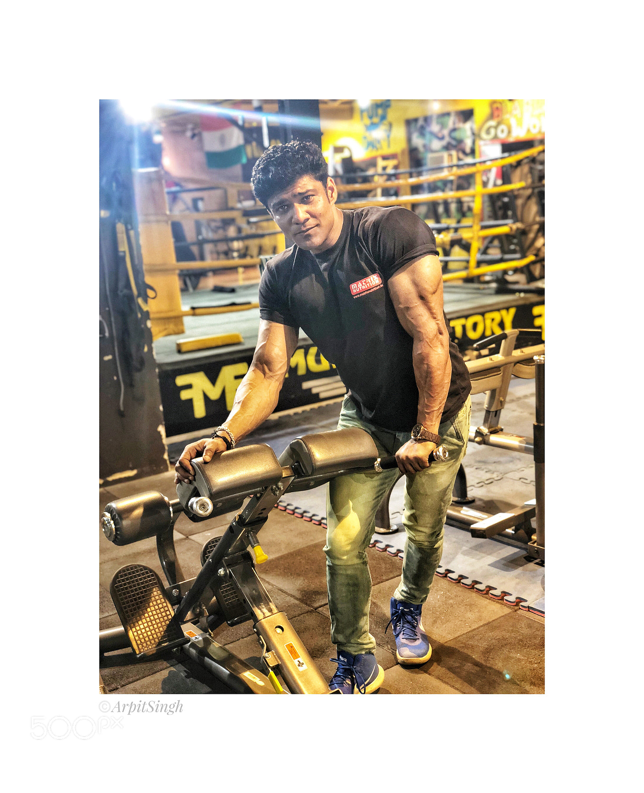 Apple iPhone X sample photo. Bodybuilder  photography