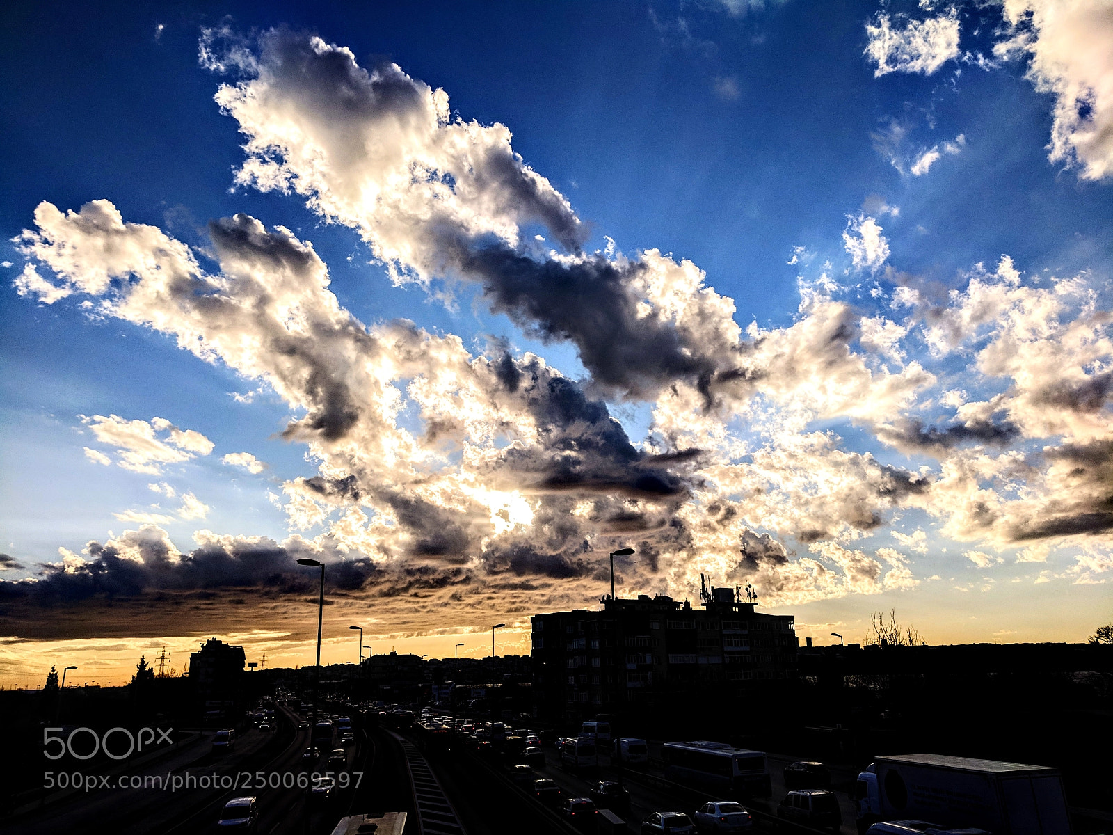 Google Pixel sample photo. Angry clouds photography