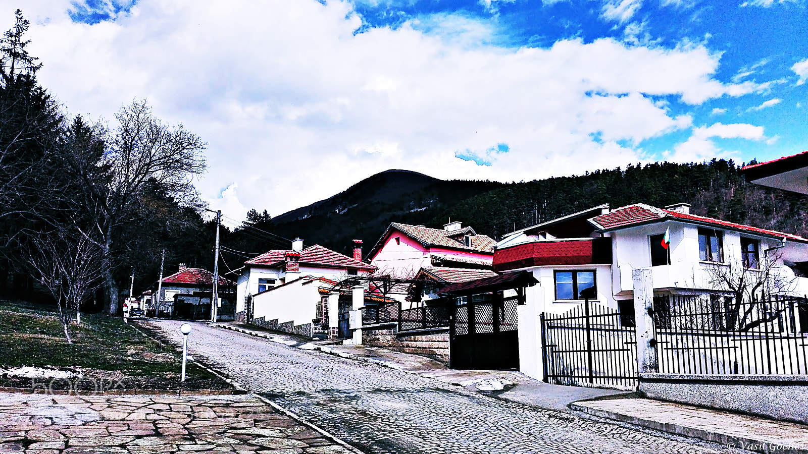 HUAWEI Y6II sample photo. Houses hdr photography