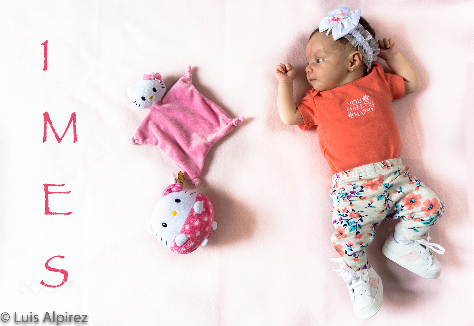 Sony a6000 sample photo. Baby hello kitty (1 month) photography