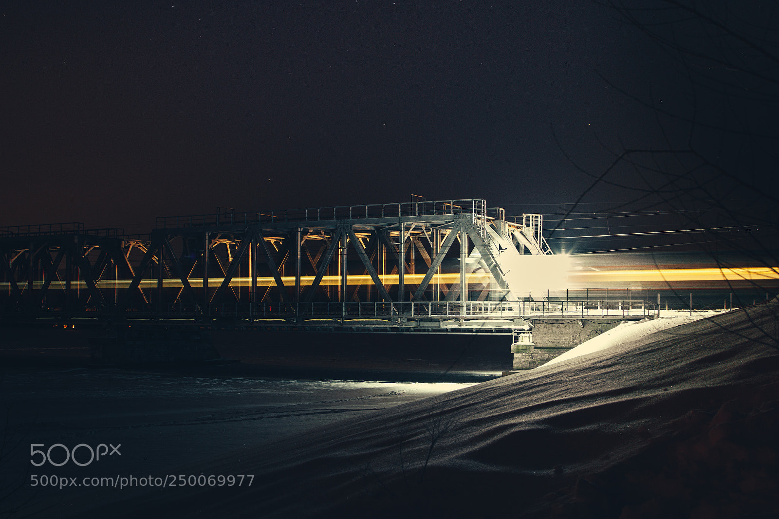 Canon EOS 7D sample photo. Night bridge photography