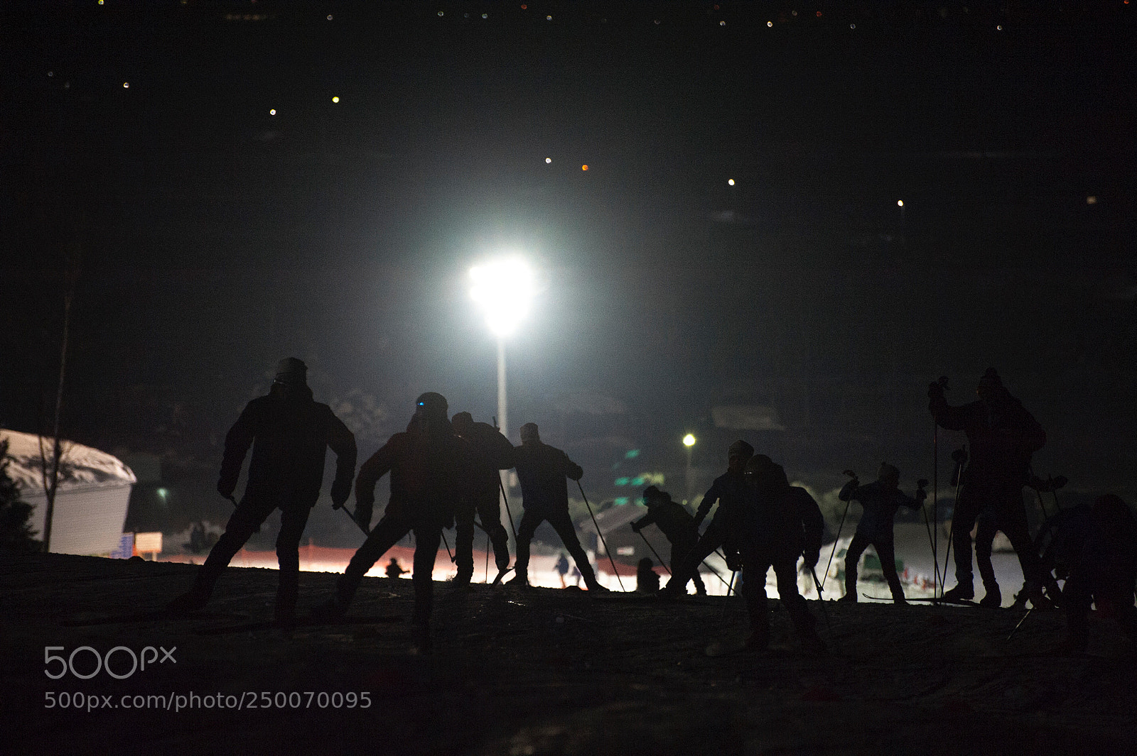 Nikon D3 sample photo. Night xc photography
