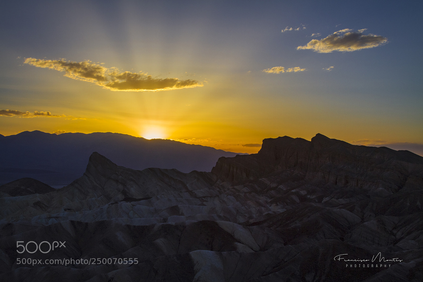 Canon EOS 7D sample photo. Sunset at zabriskie's point photography