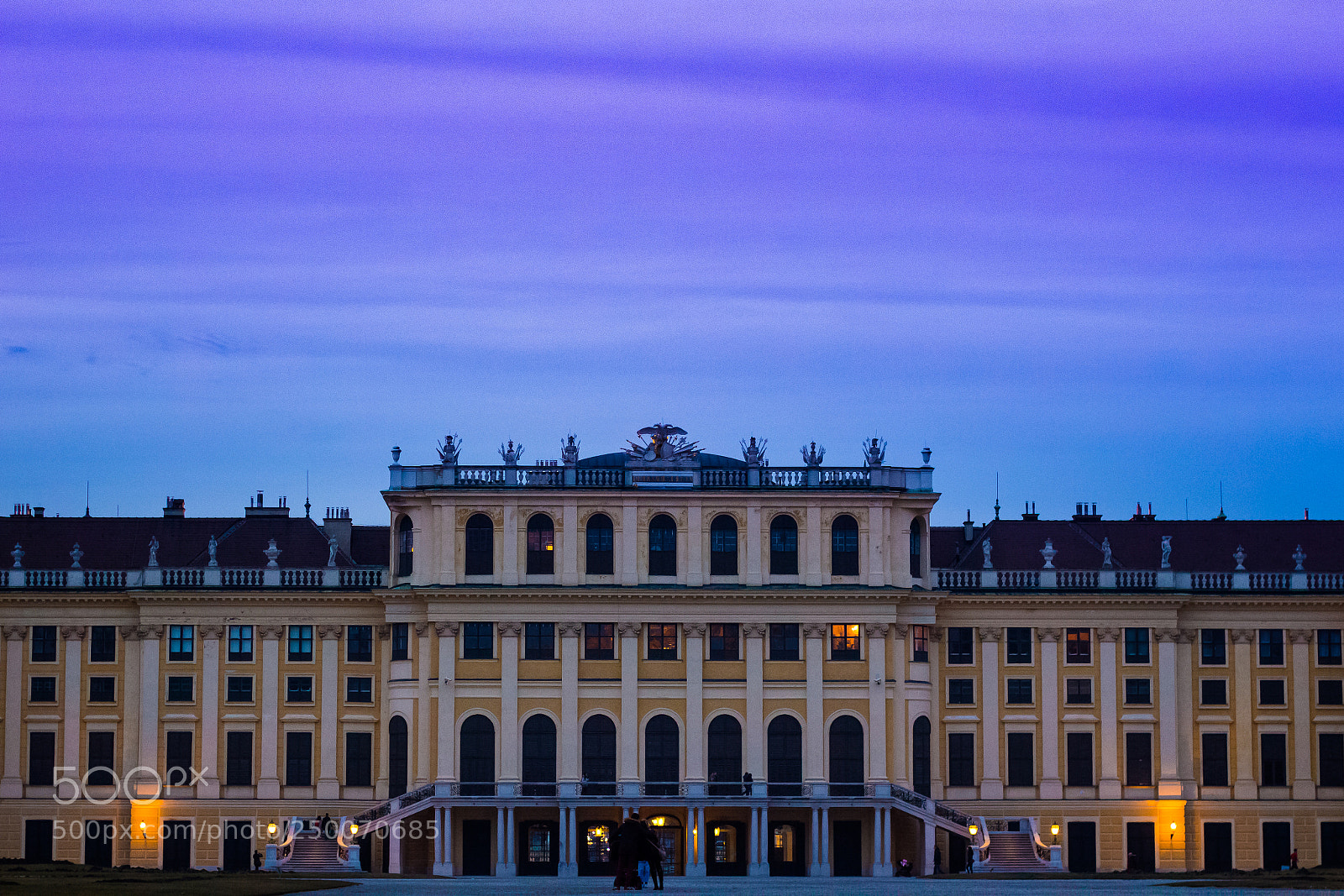 Canon EOS 1200D (EOS Rebel T5 / EOS Kiss X70 / EOS Hi) sample photo. Schönbrunn sunset photography