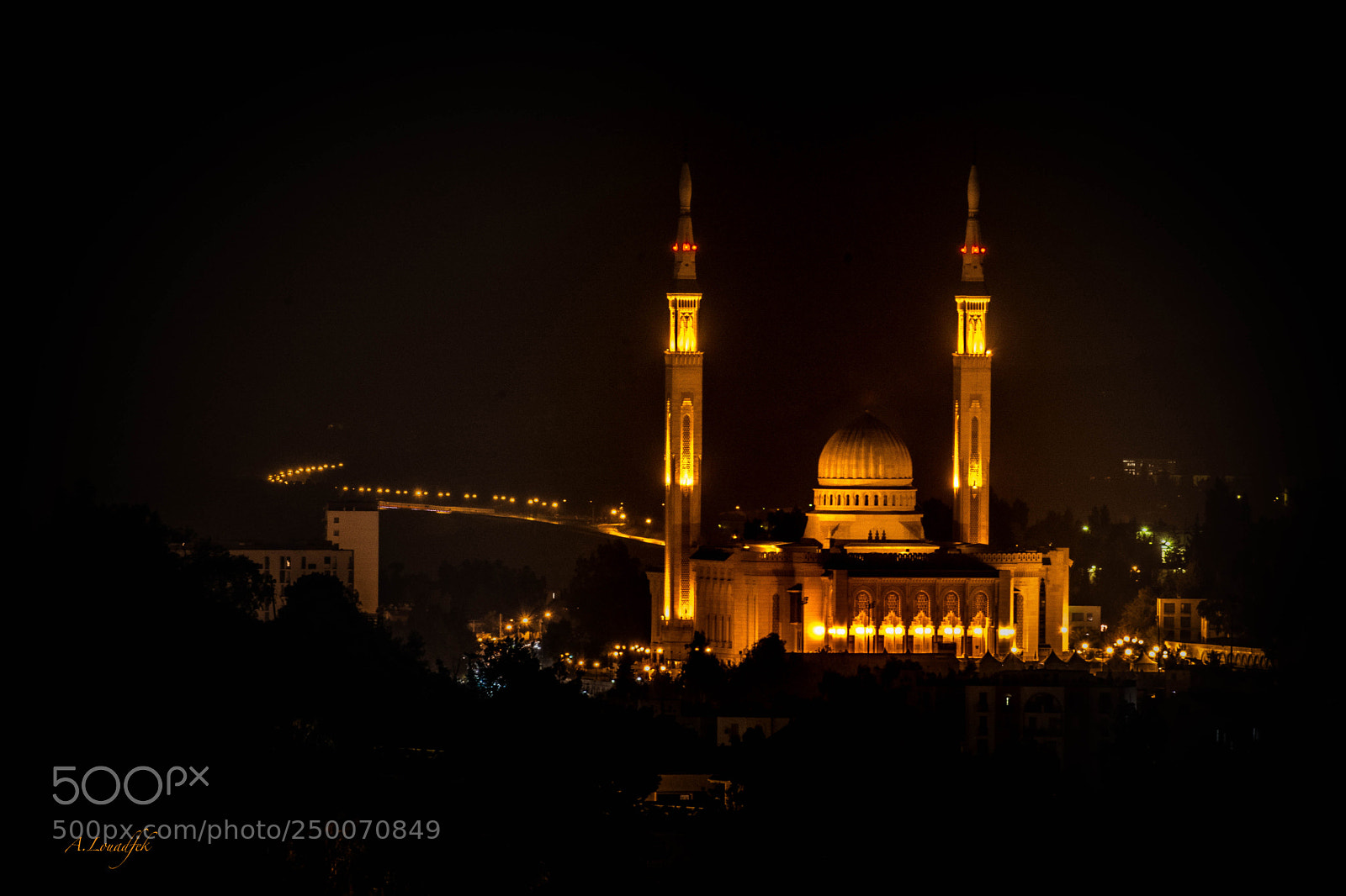 Nikon D7100 sample photo. Mosque by night photography