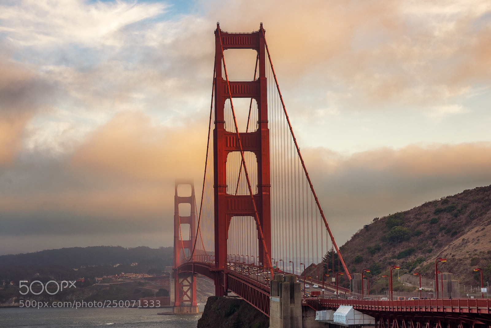 Nikon D610 sample photo. Golden gate sunset photography