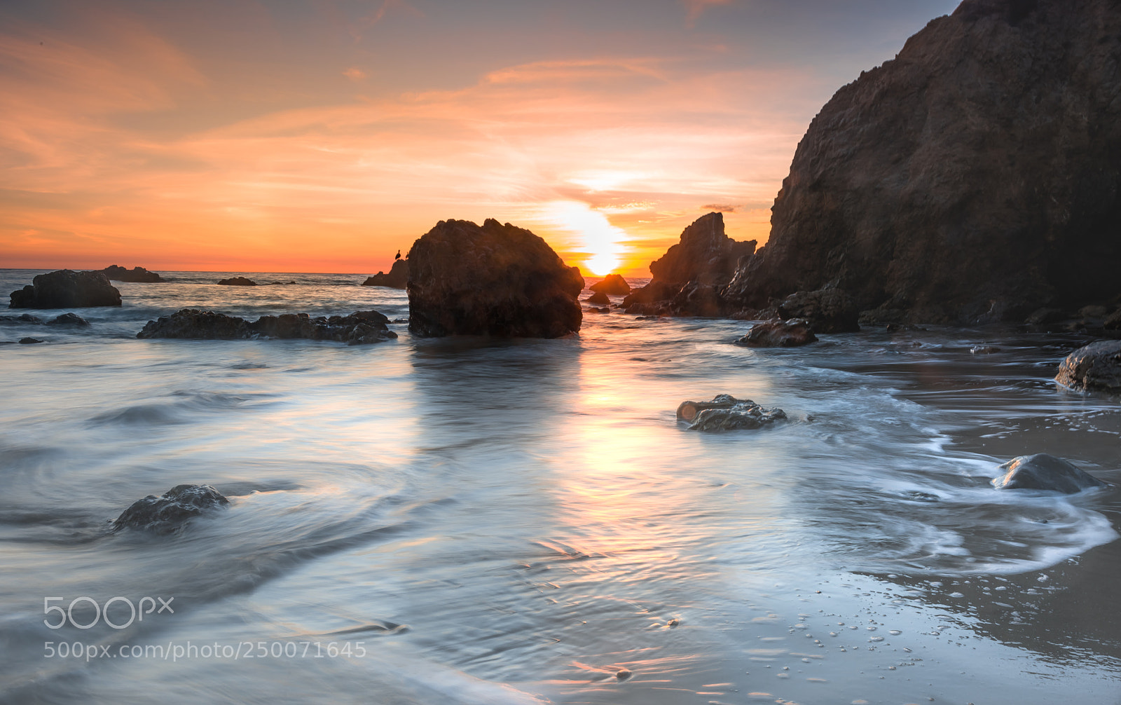 Nikon D810 sample photo. Sunset at beach photography