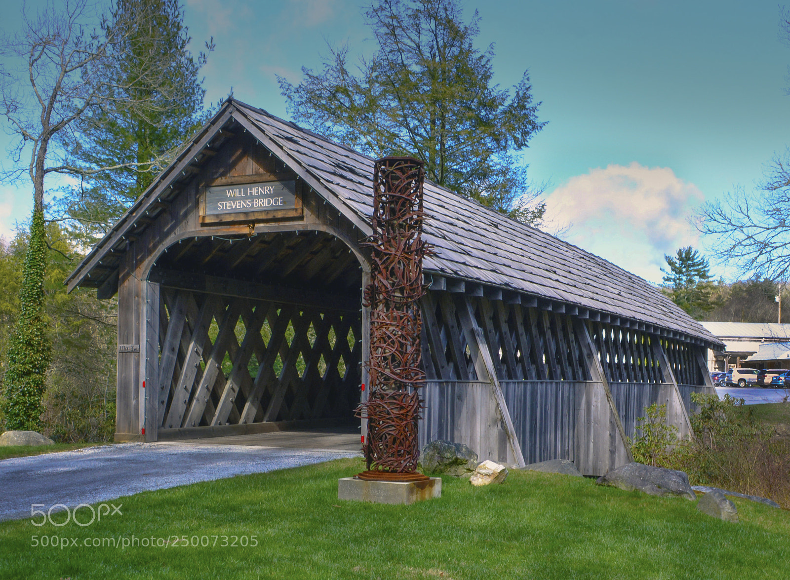 Nikon D5200 sample photo. Covered bridge photography