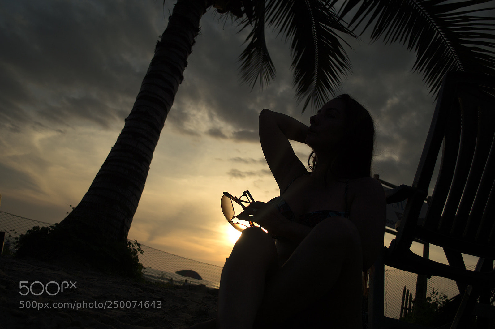 Nikon D3200 sample photo. Sunset beach backlight photography