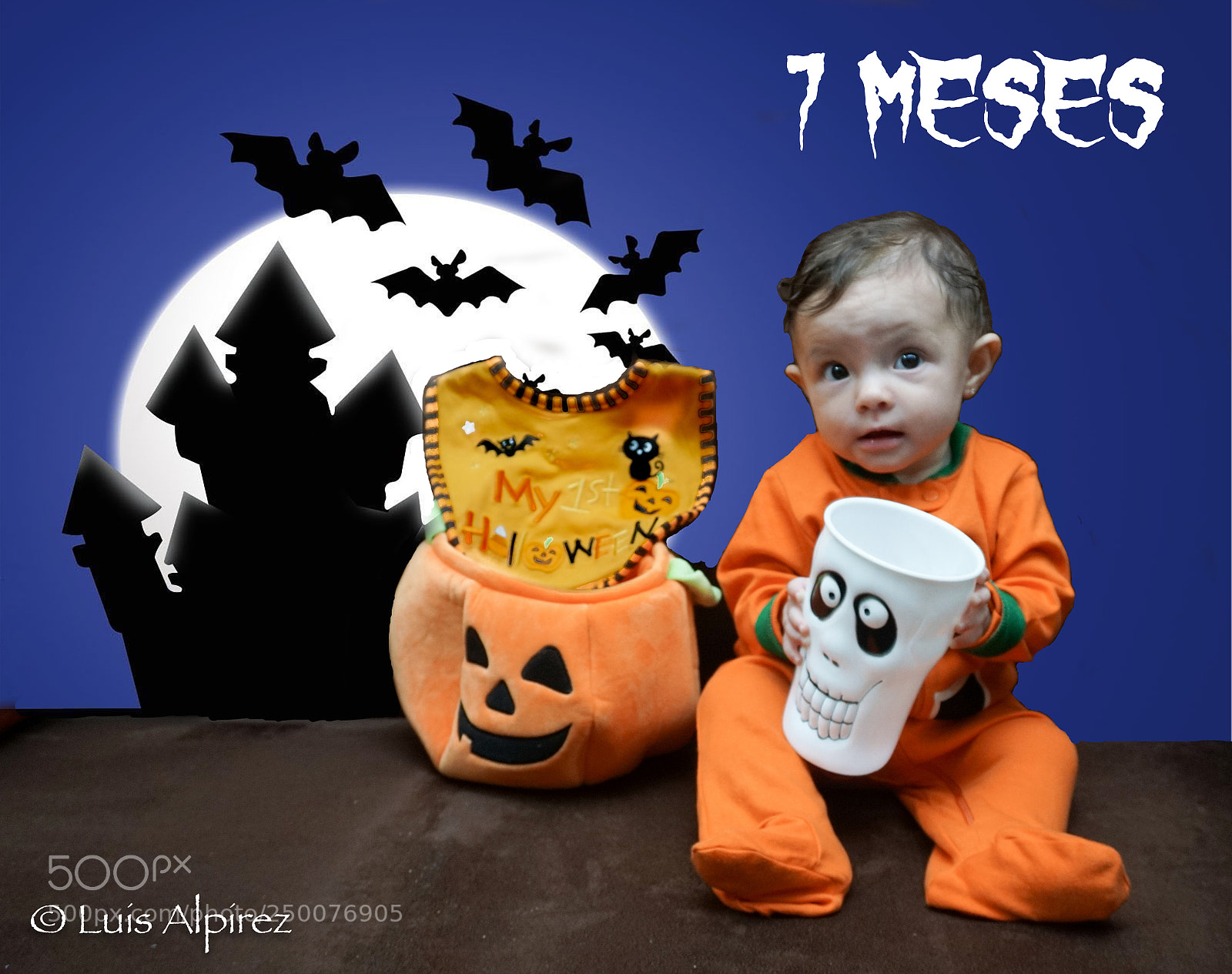 Sony a6000 sample photo. Halloween (7 months) photography
