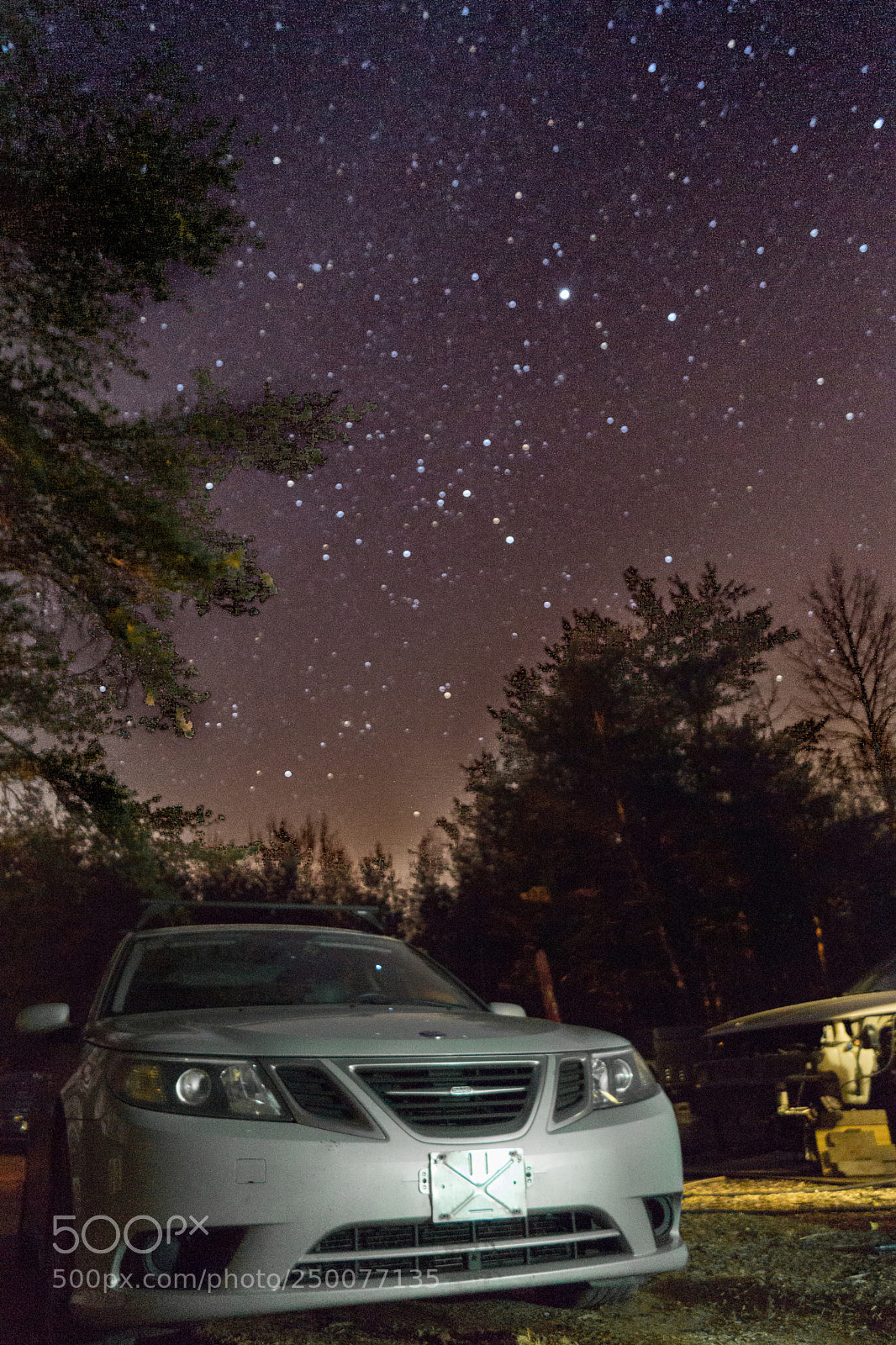 Sony SLT-A65 (SLT-A65V) sample photo. Saab nights with stars  photography