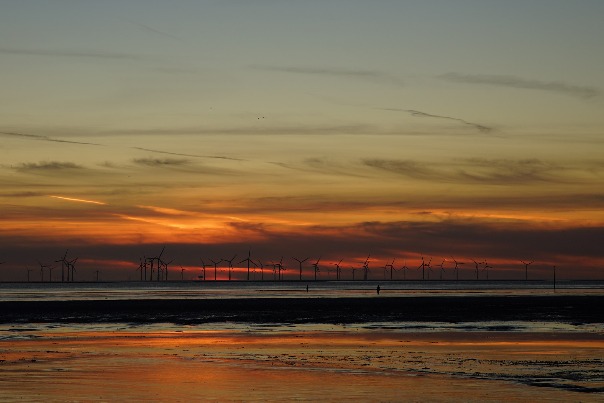 Tamron SP 24-70mm F2.8 Di VC USD sample photo. Crosby beach sunset photography