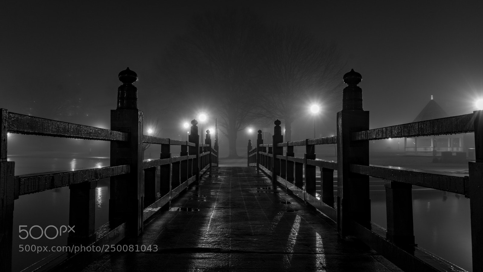 Sony a6000 sample photo. Fog bridge photography