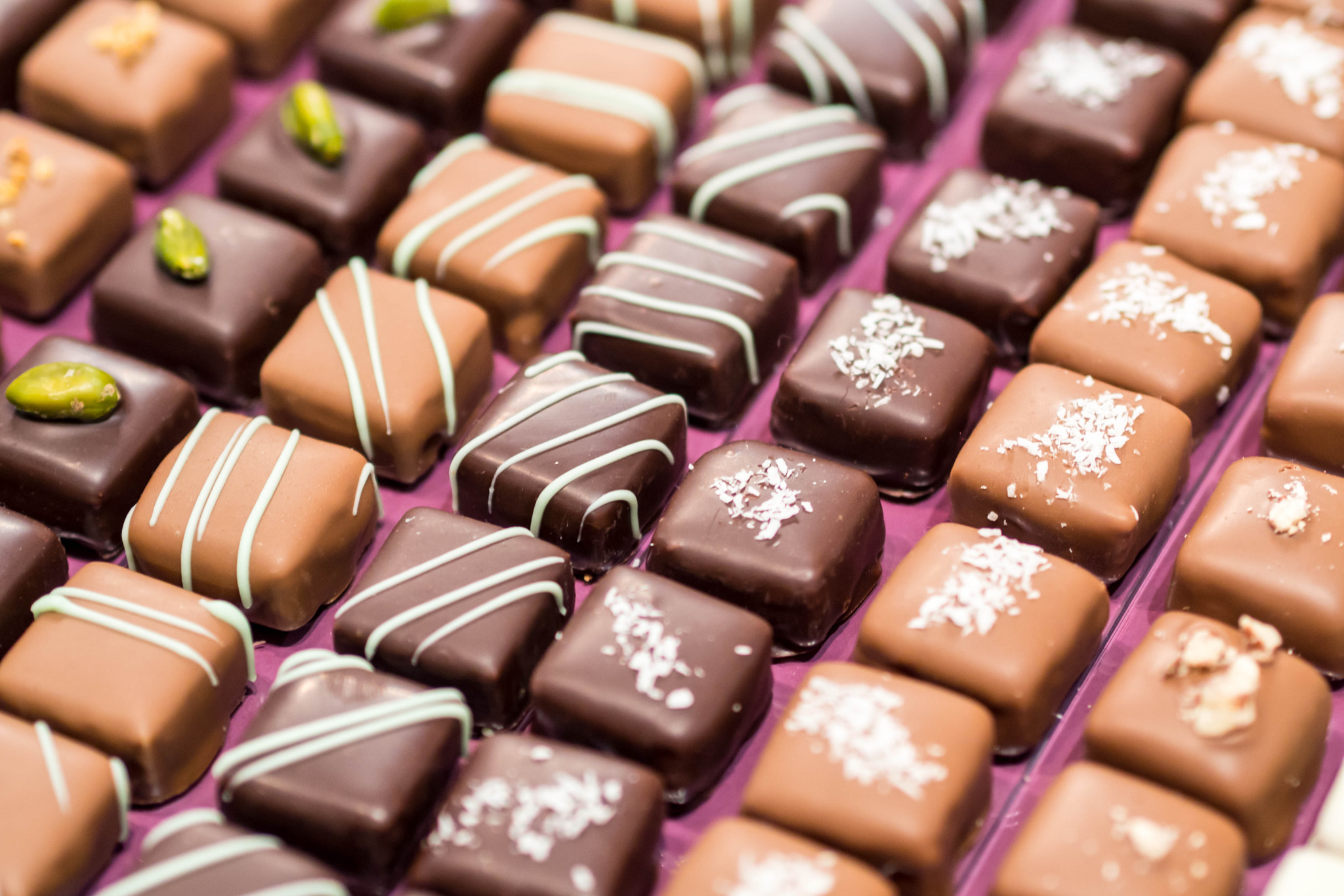 Olympus PEN E-PM2 sample photo. Chocolate pralines photography