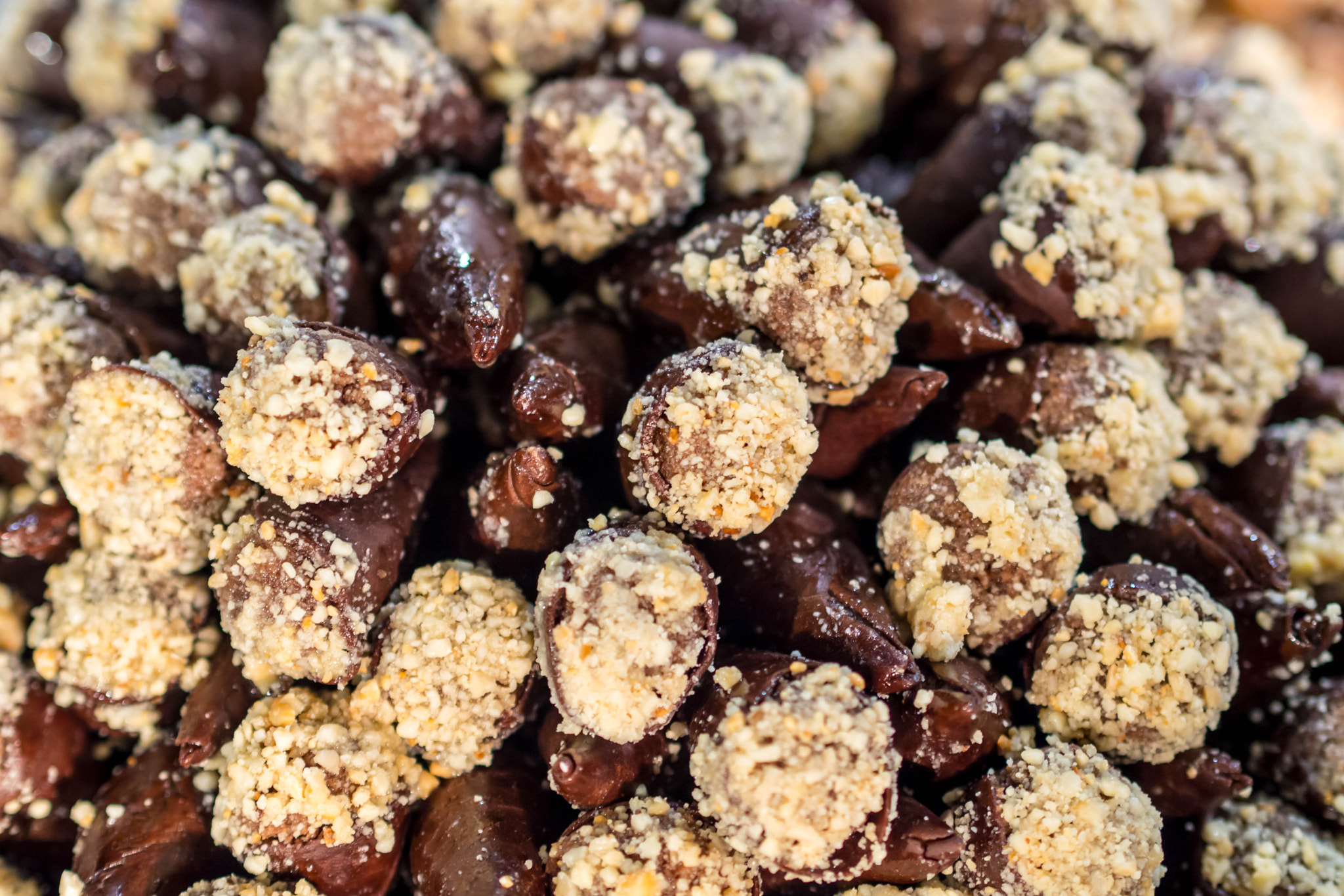 Olympus PEN E-PM2 sample photo. Pastry with chocolate and nuts photography