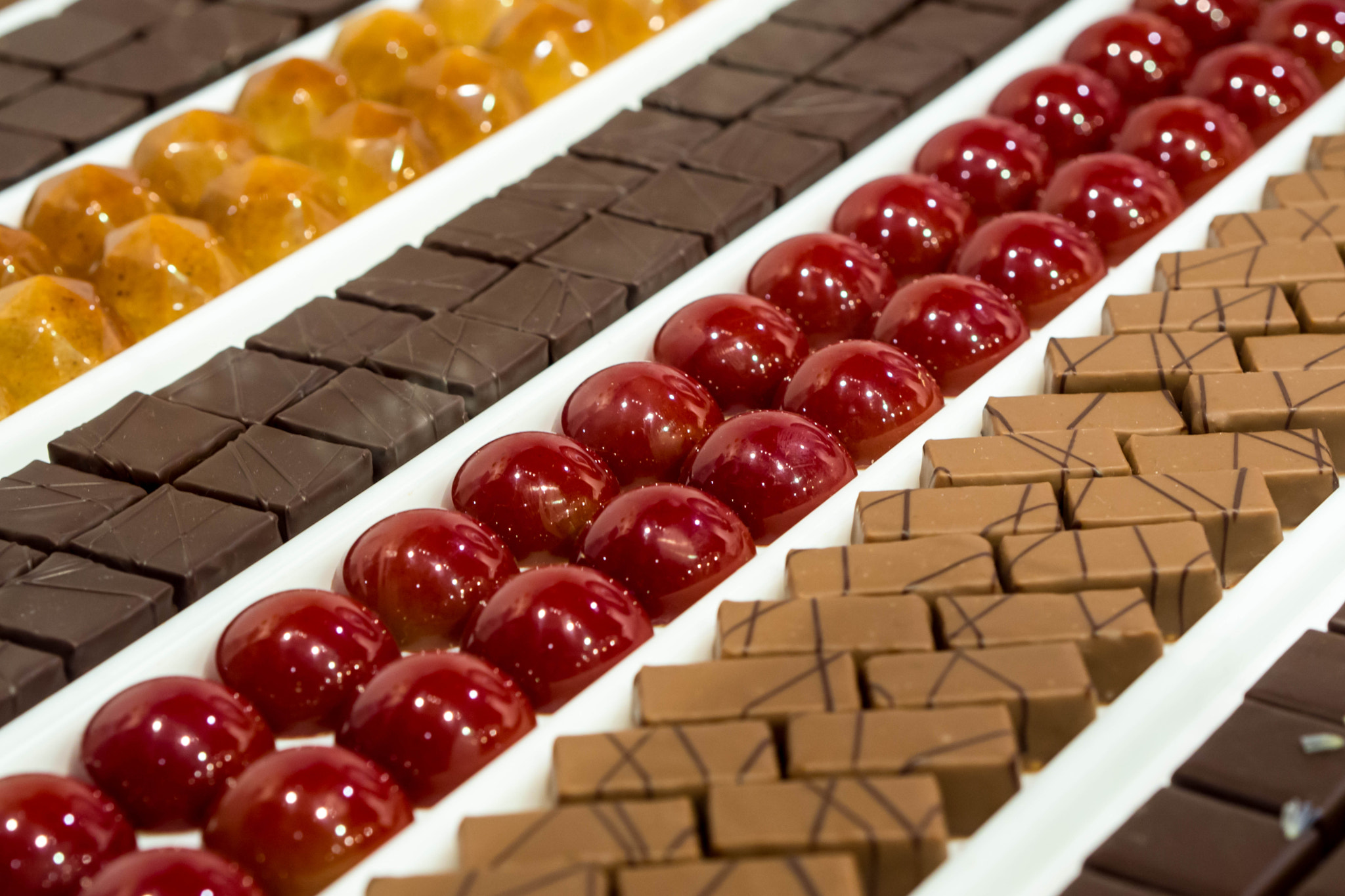Olympus PEN E-PM2 sample photo. Chocolate pralines photography
