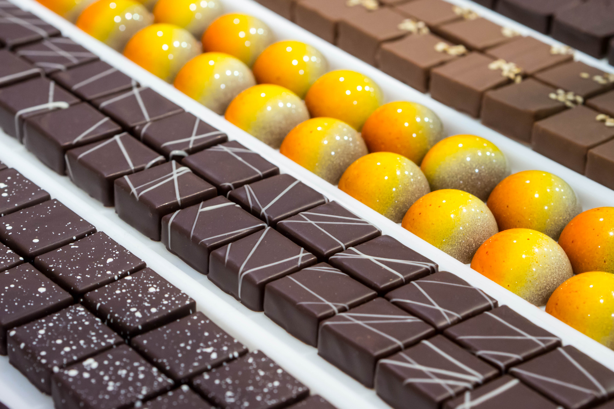 Olympus PEN E-PM2 sample photo. Chocolate pralines photography