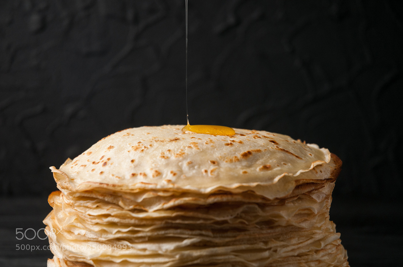 Nikon D300 sample photo. Homemade pancakes with honey photography