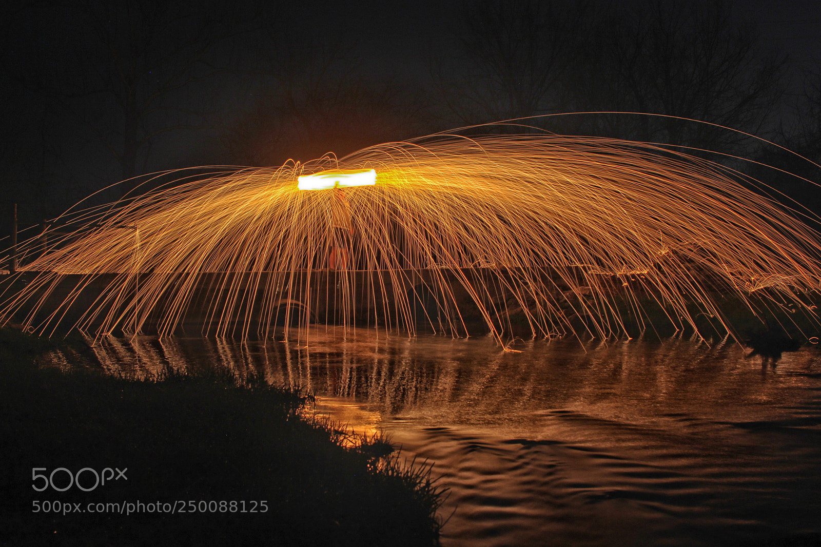 Canon EOS 1300D (EOS Rebel T6 / EOS Kiss X80) sample photo. Fire over the river  photography