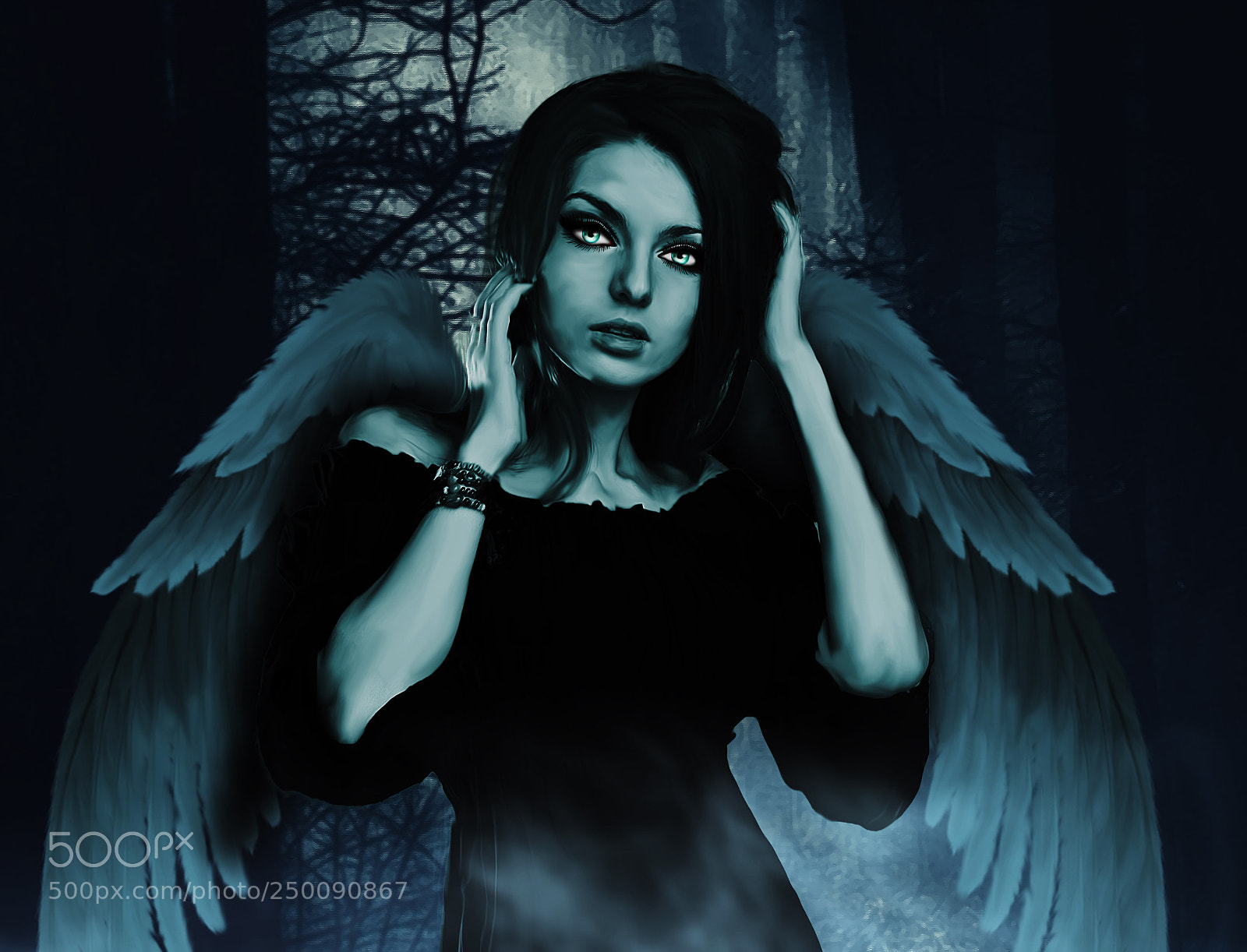 Canon EOS 500D (EOS Rebel T1i / EOS Kiss X3) sample photo. Queen of darkness photography