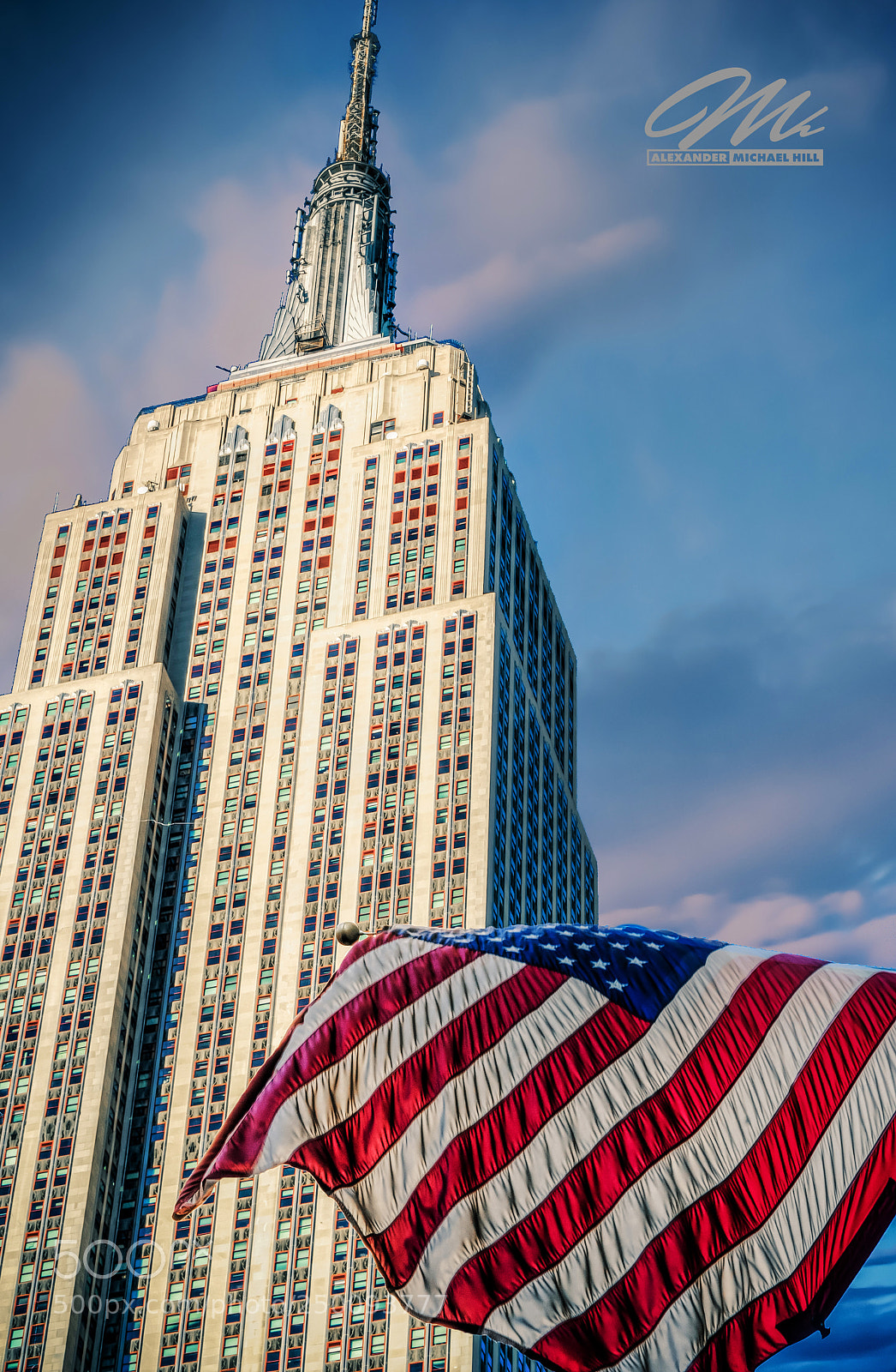 Nikon D3S sample photo. Empire flag photography