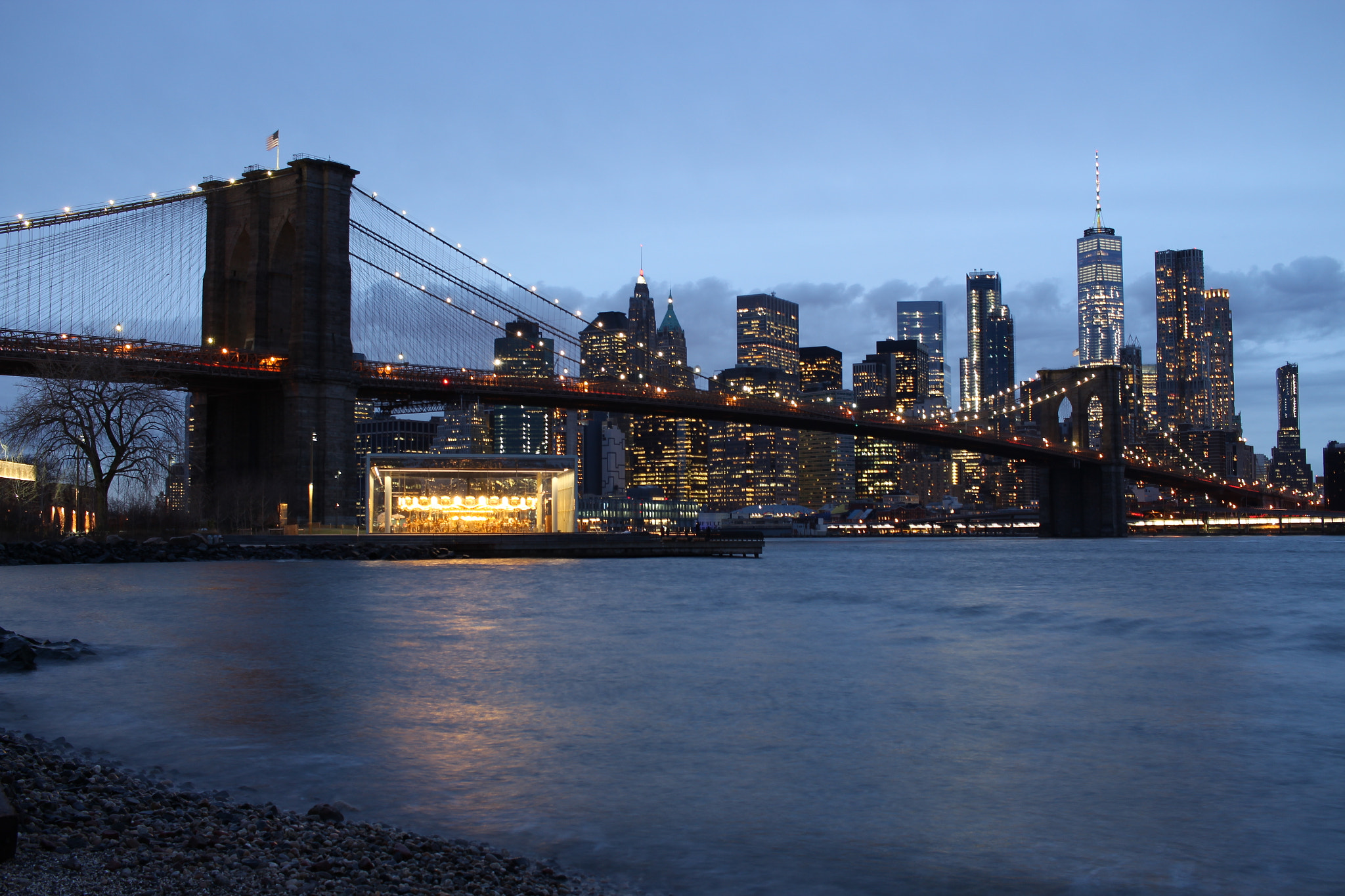Canon EF-S 24mm F2.8 STM sample photo. Brooklyn bridge and manhattan photography
