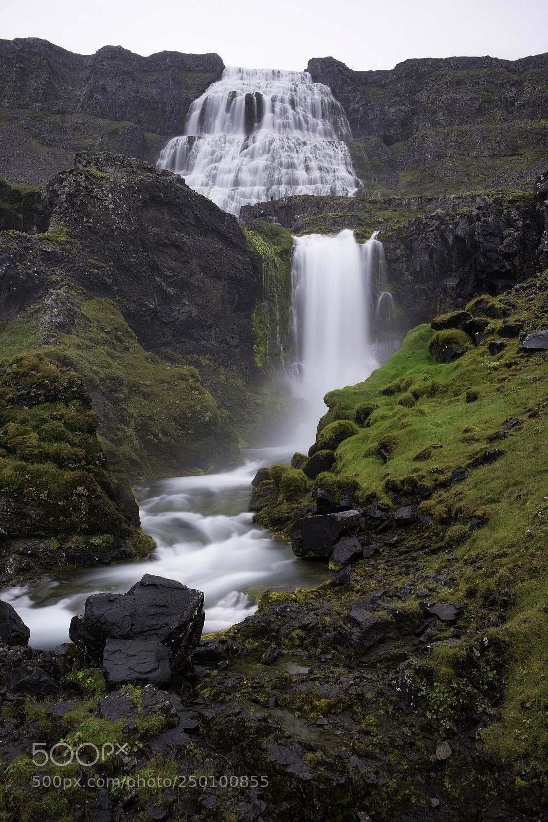 Fujifilm X-T1 sample photo. Dynjandi waterfall photography