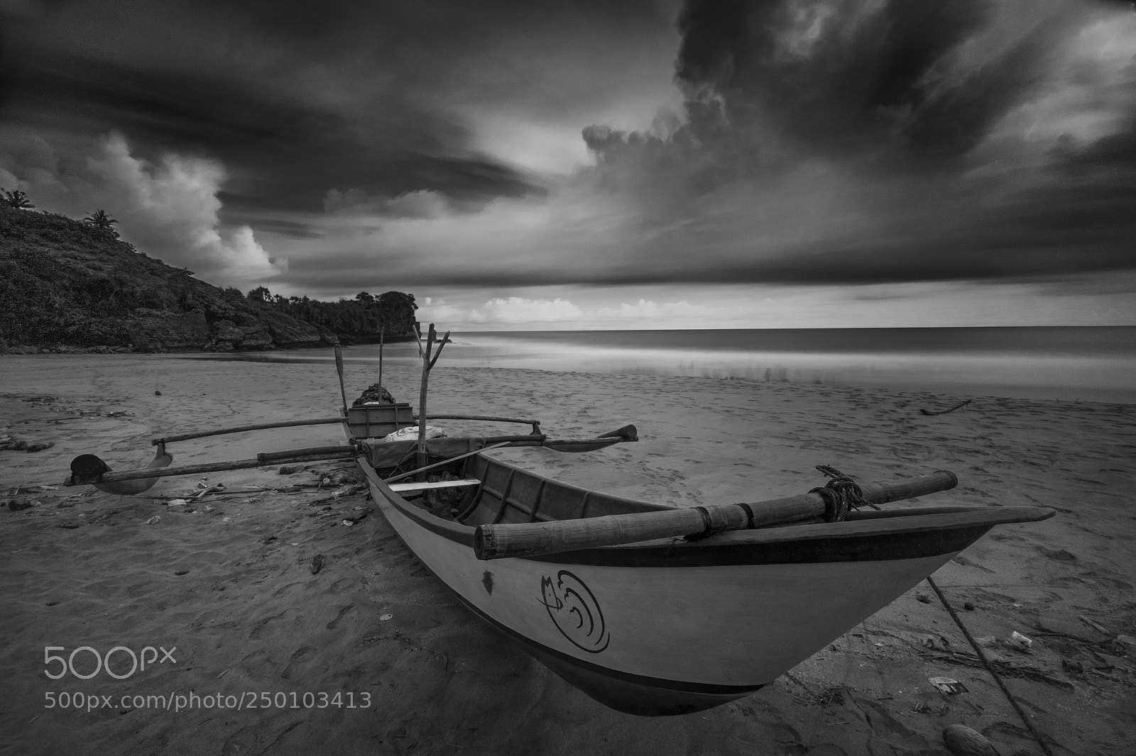 Fujifilm X-T2 sample photo. Lonely boat photography