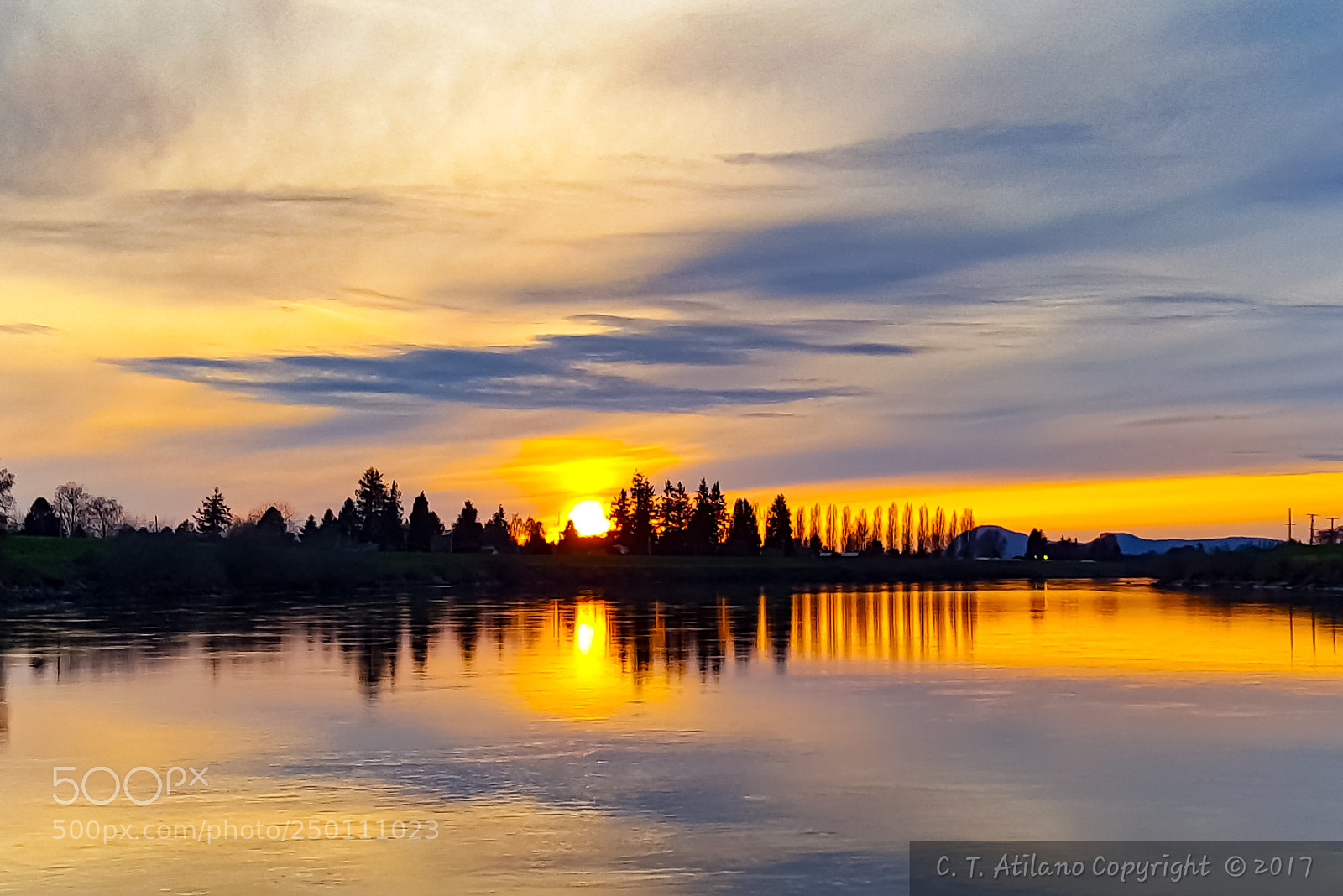 Samsung GALAXY S6 edge sample photo. Skagit river @ sunset photography