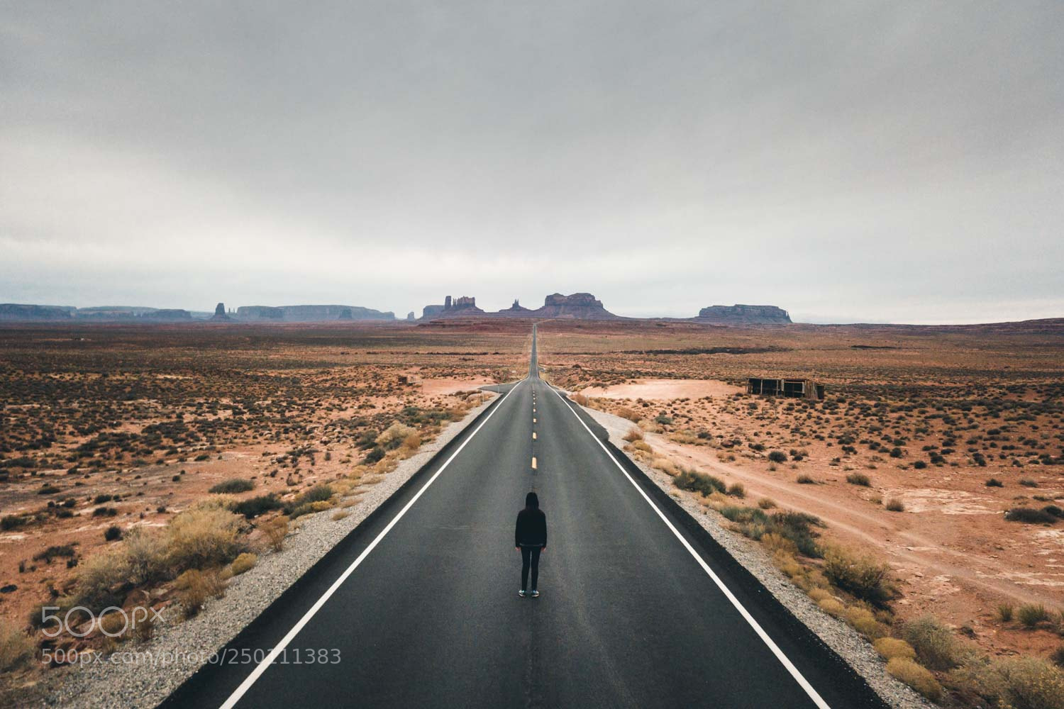 DJI FC220 sample photo. Woman standing on road photography
