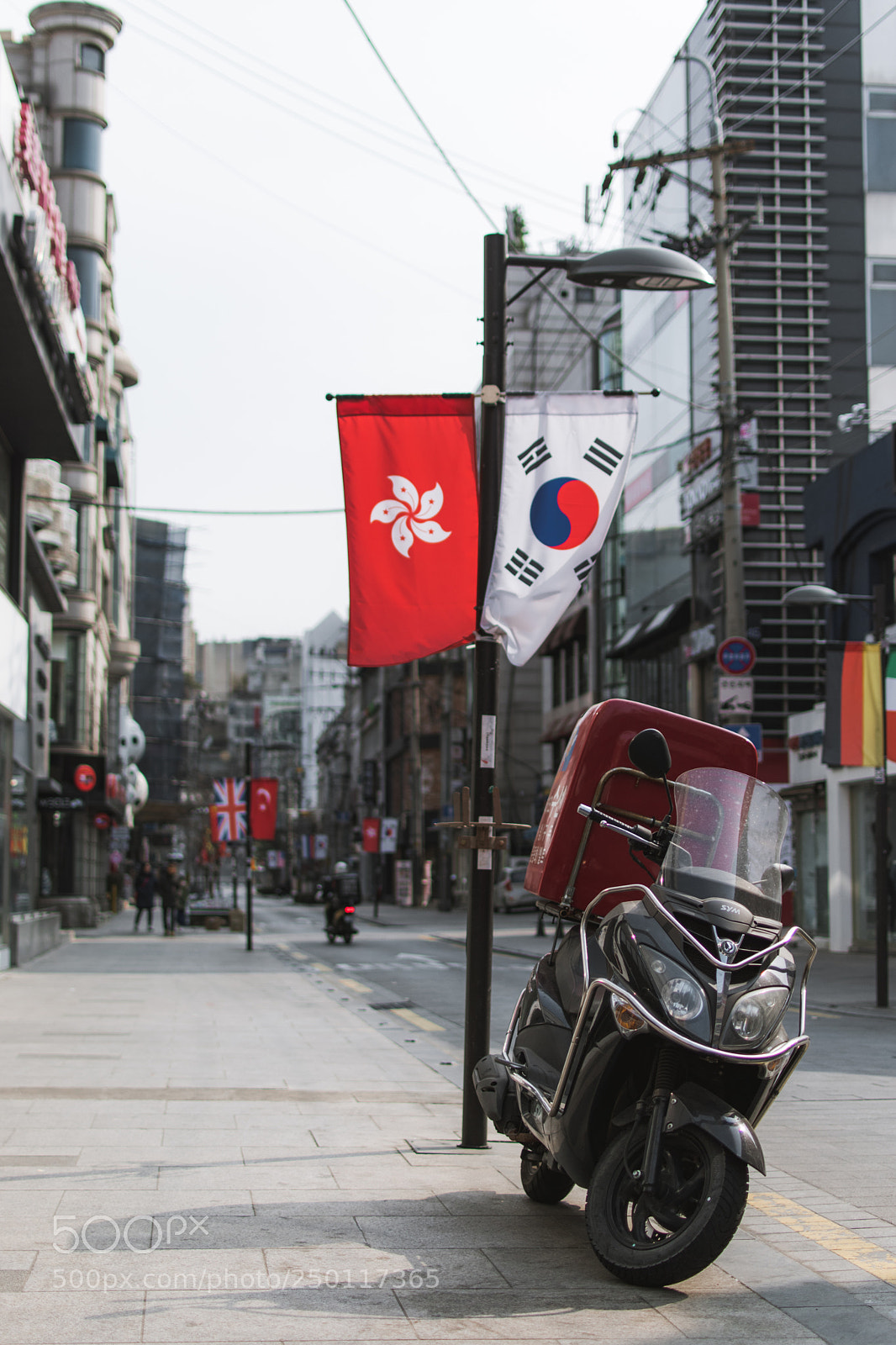 Nikon D5600 sample photo. Motorcycle empty street photography