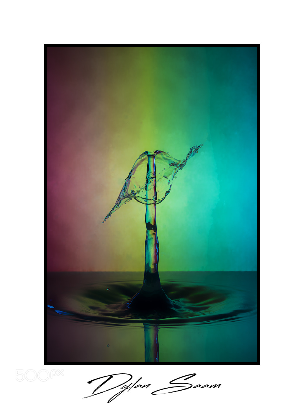 Canon EOS 70D sample photo. Water drop arc en photography