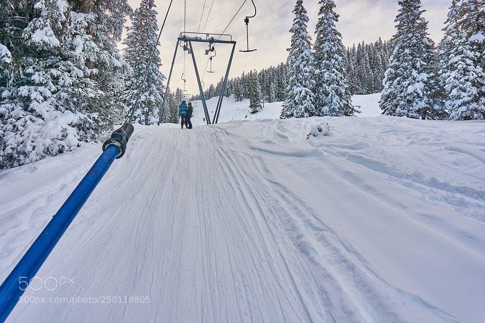 Sony a6000 sample photo. Snow skiing - switzerland photography