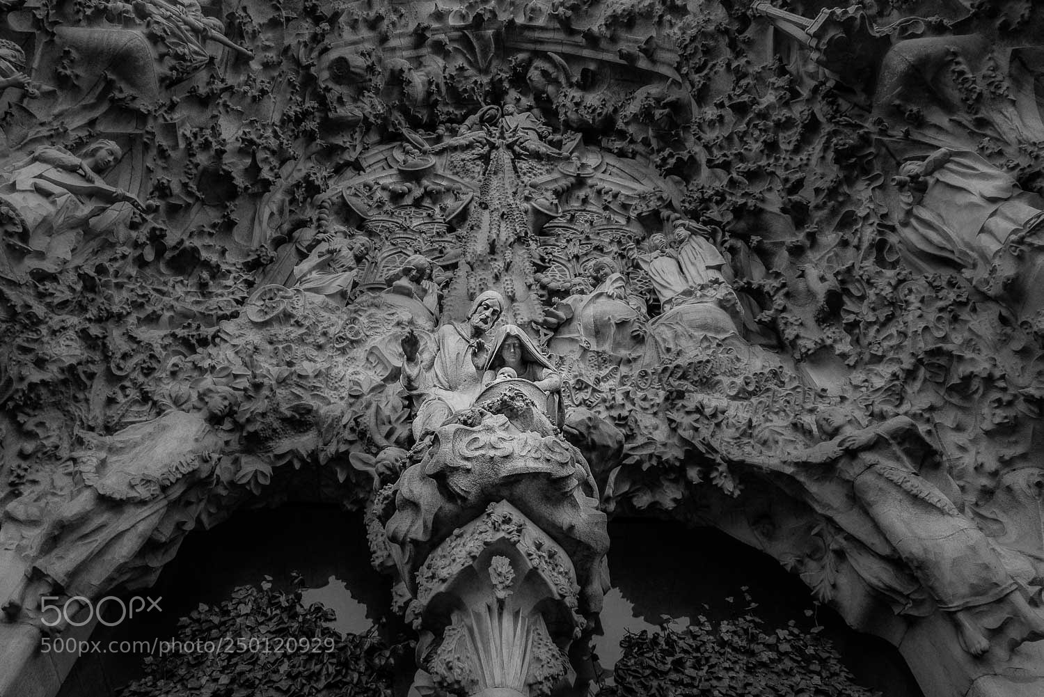 Sony a7R II sample photo. Sagrada familia facade photography