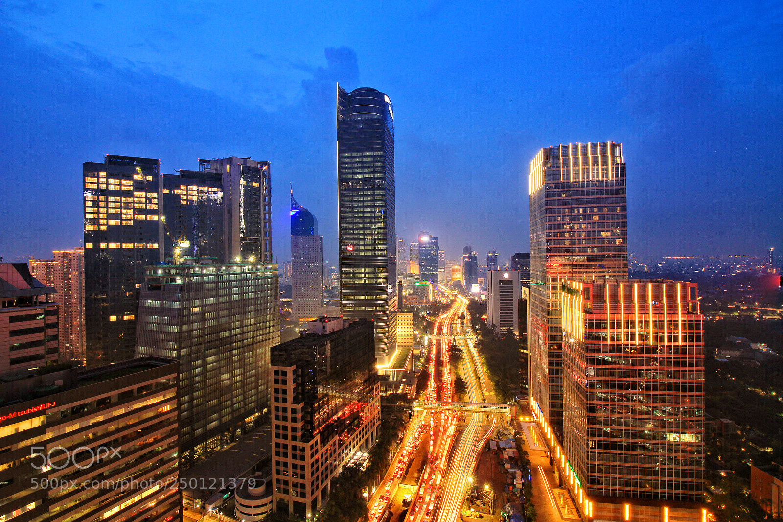 Canon EOS 100D (EOS Rebel SL1 / EOS Kiss X7) sample photo. Jakarta at night photography