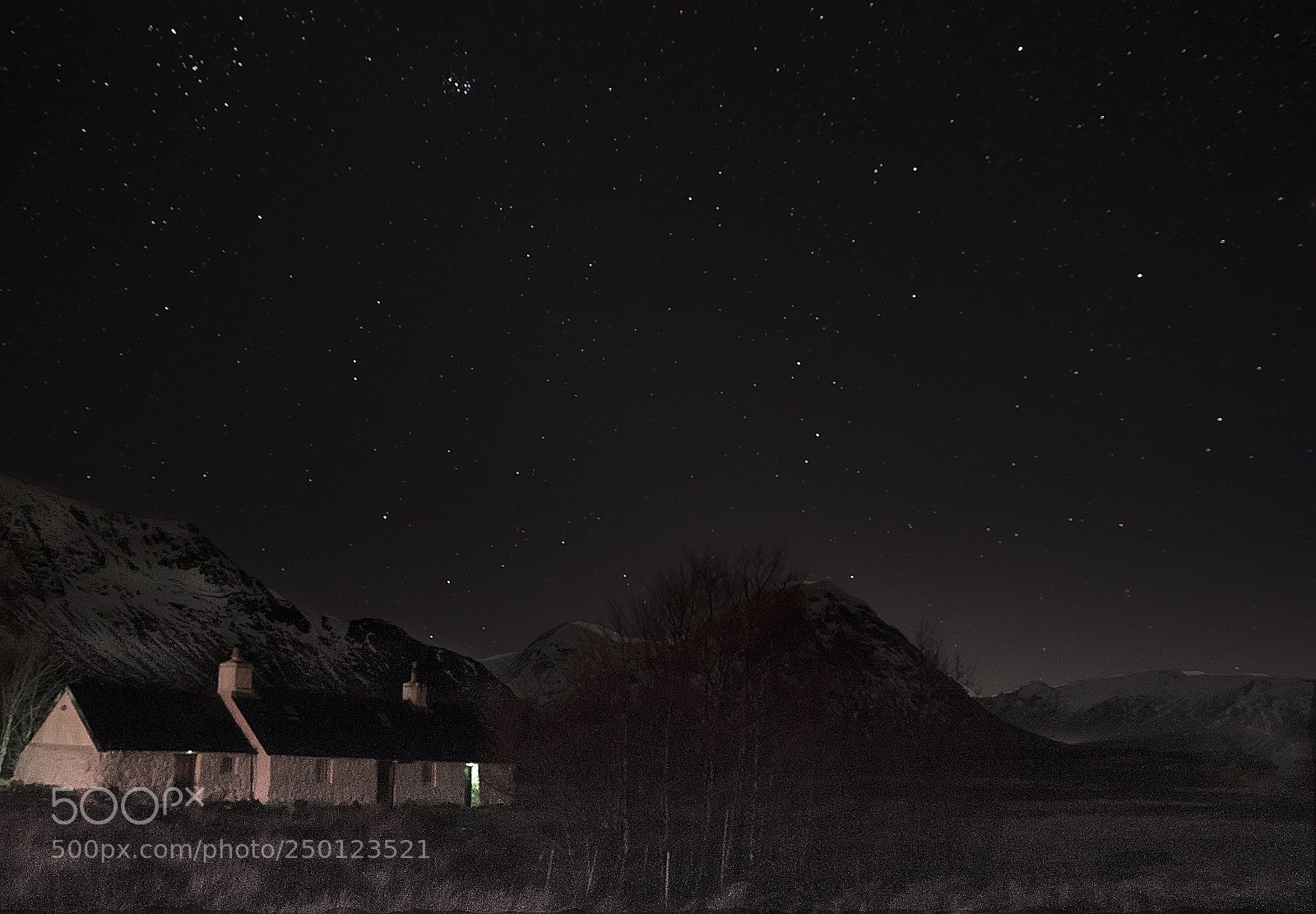 Pentax K-5 sample photo. Starry night in glencoe photography