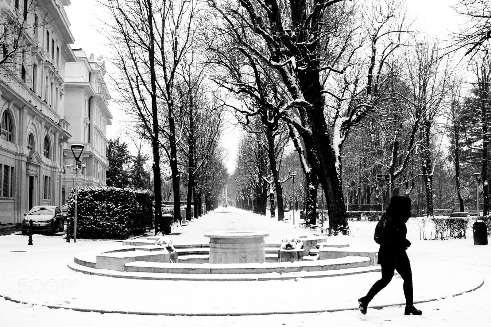 Canon EOS 80D sample photo. Snow at the park photography