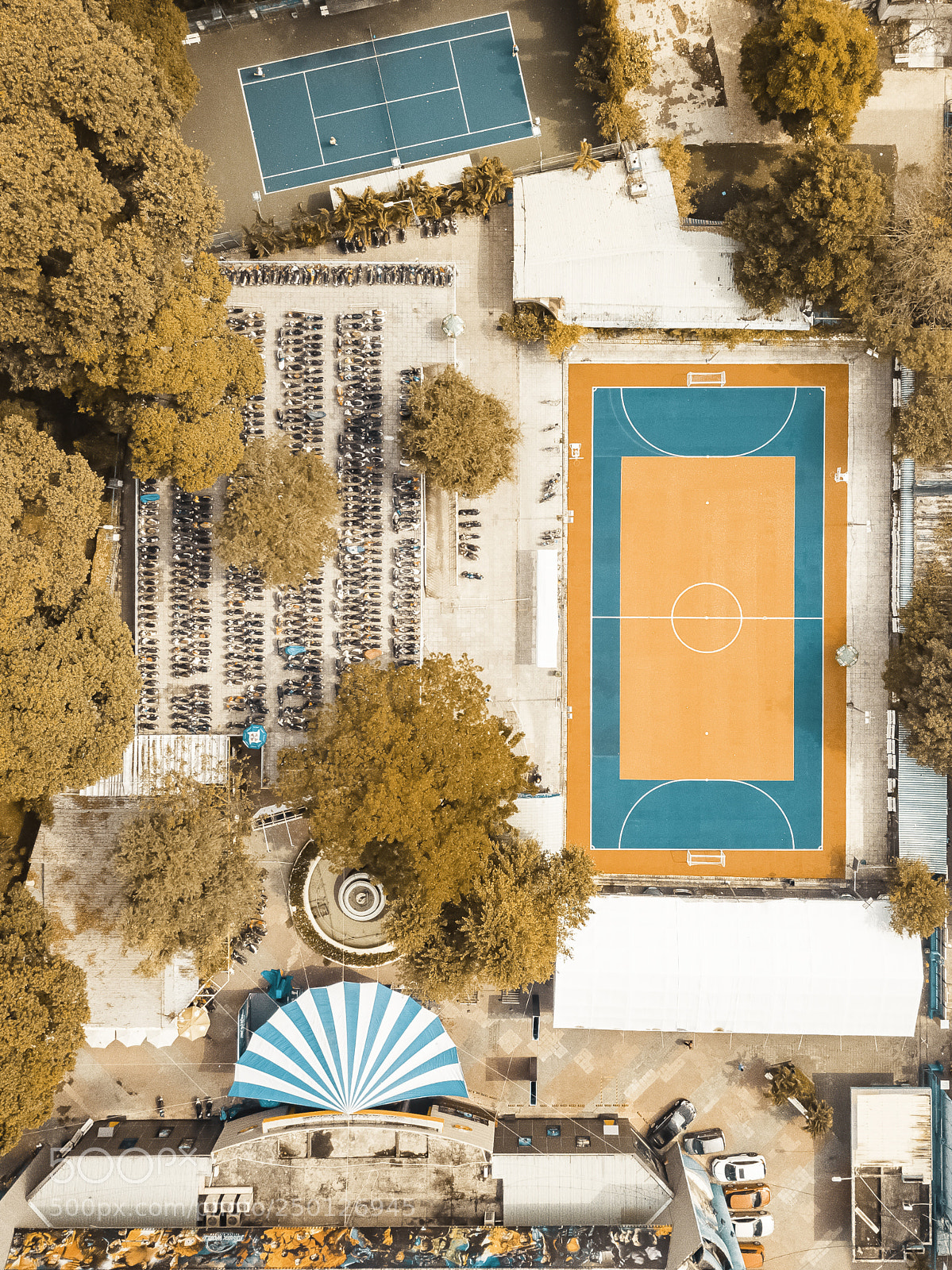 DJI FC220 sample photo. Drone view of sport photography