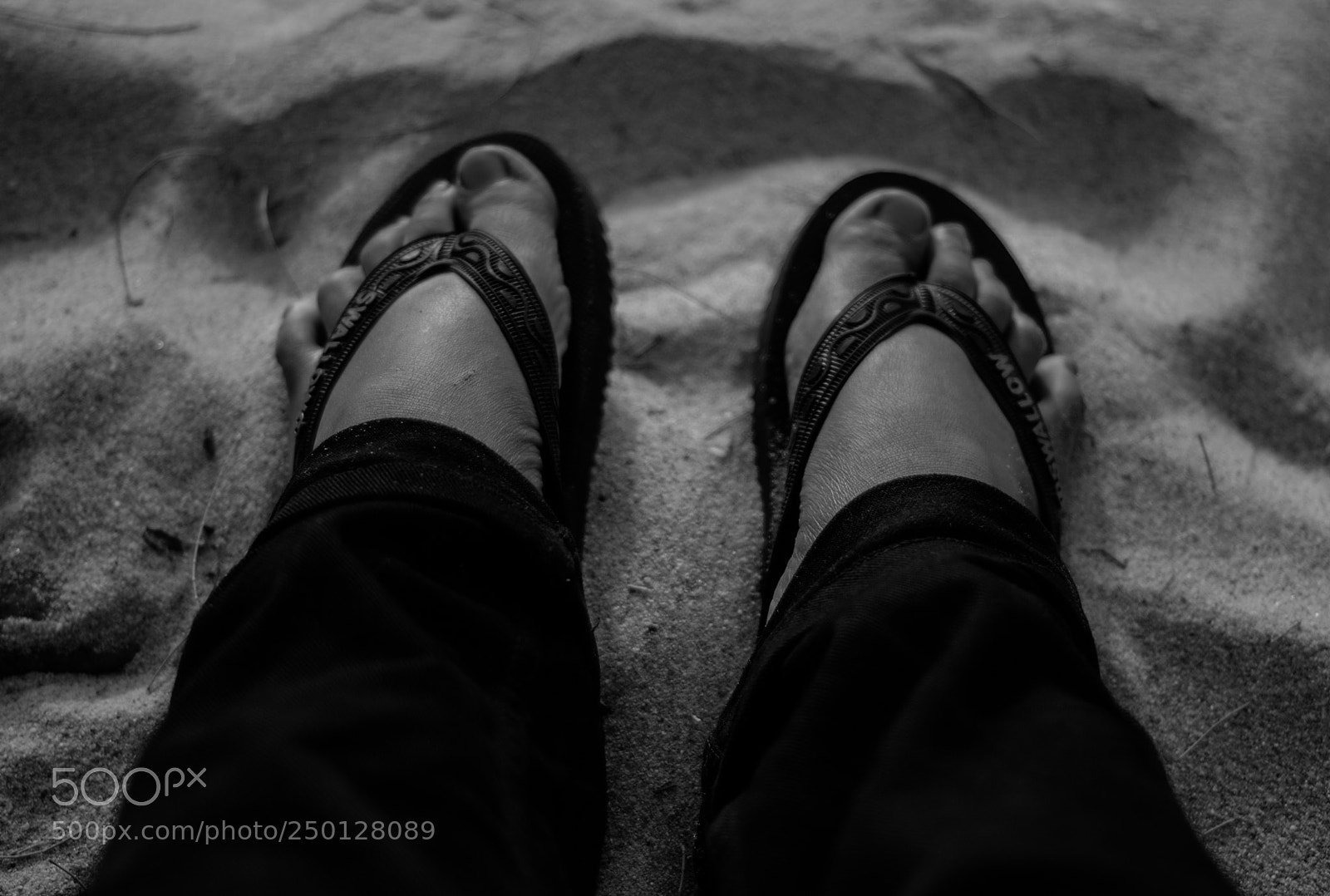 Nikon D80 sample photo. Sandy sandal. photography