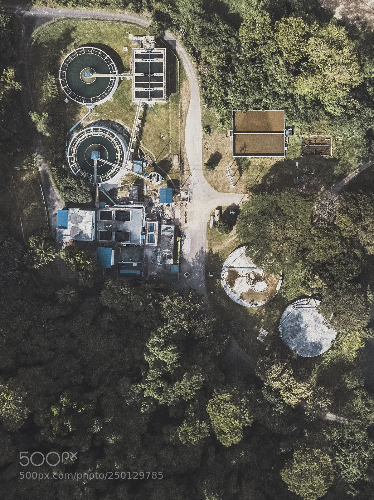 DJI FC220 sample photo. Abounded factory in the photography