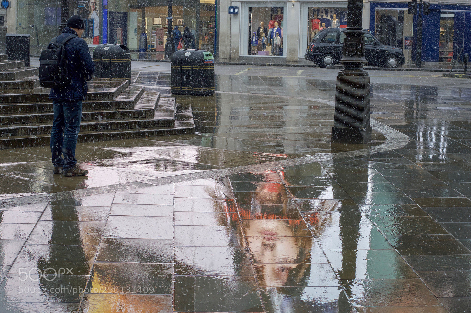 Nikon D3200 sample photo. Piccadilly snow photography