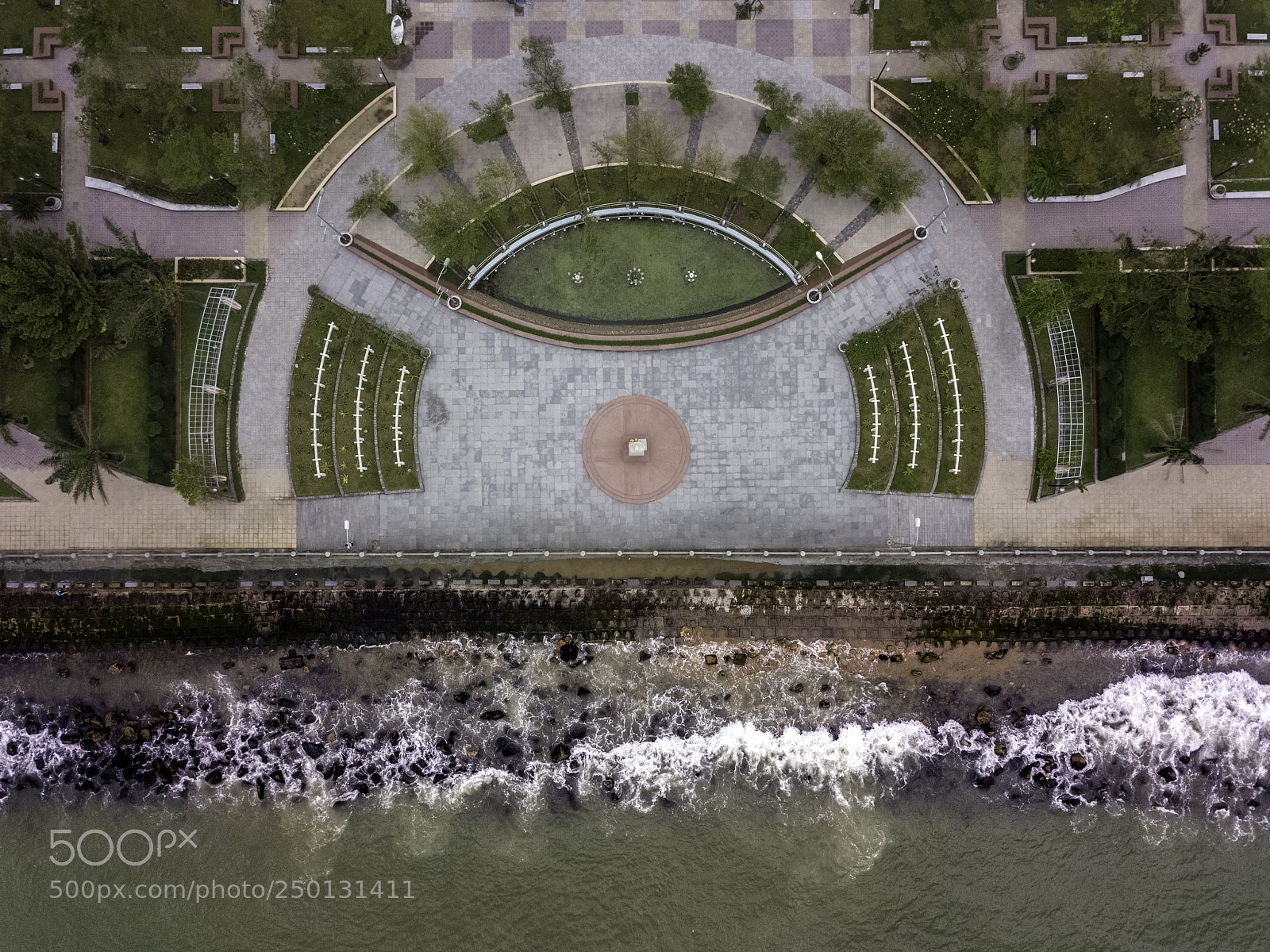 DJI FC220 sample photo. Drone view of promenade photography