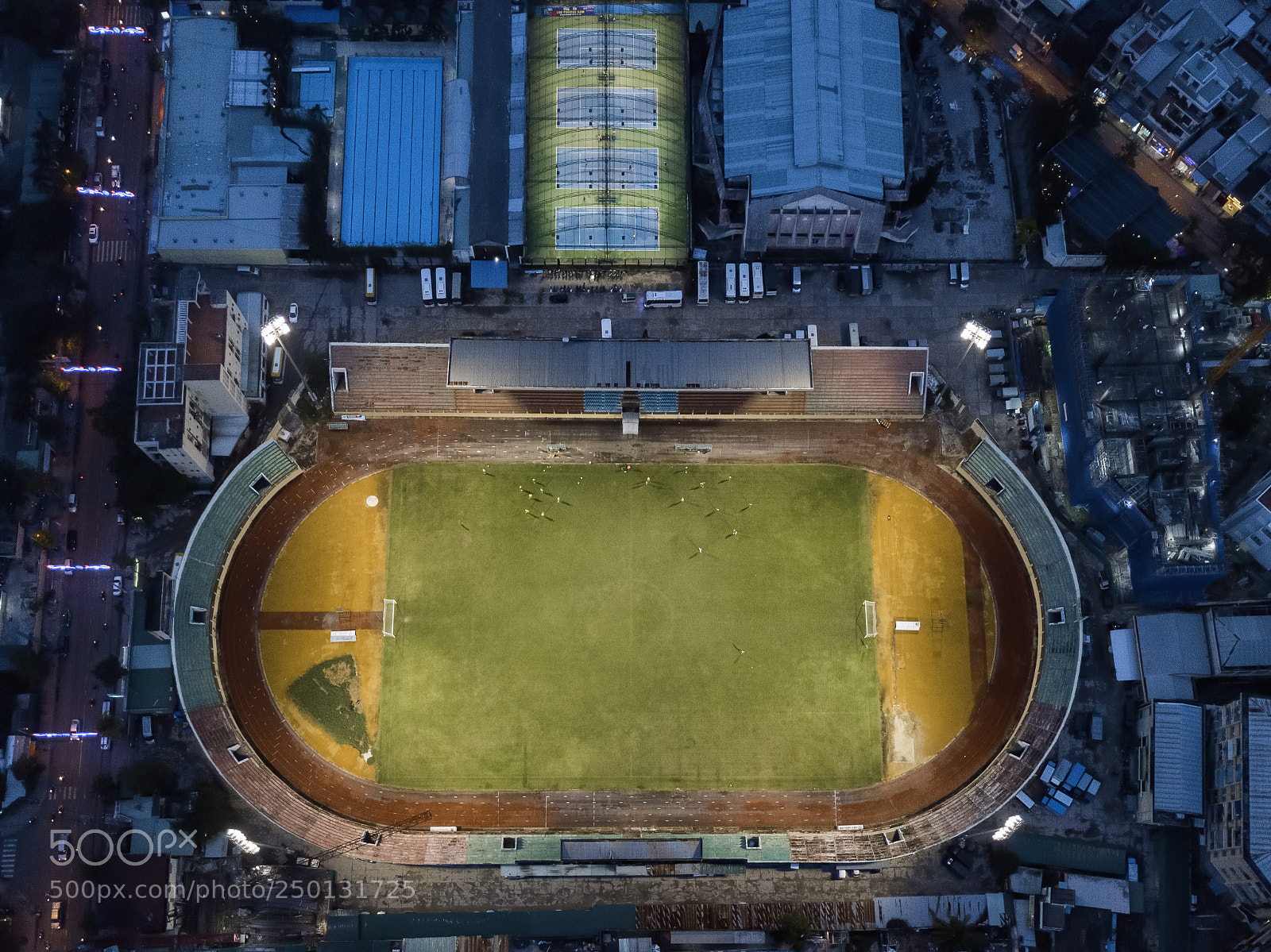 DJI FC220 sample photo. Drone night view of photography