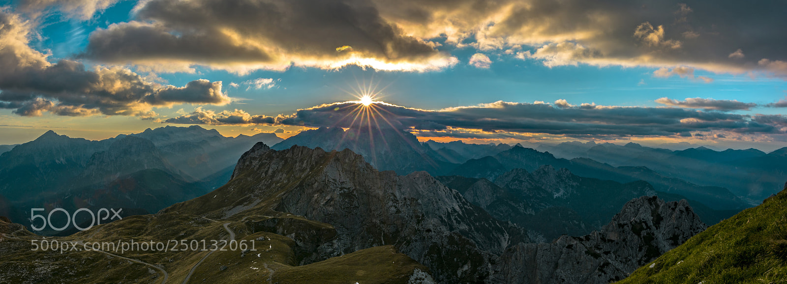 Nikon D7100 sample photo. Panorama over the mangart photography