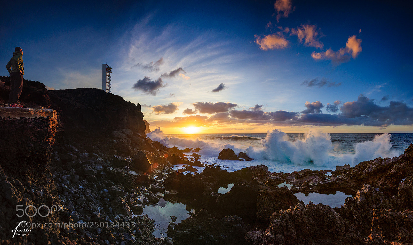 Nikon D5000 sample photo. Atlantic sunset photography